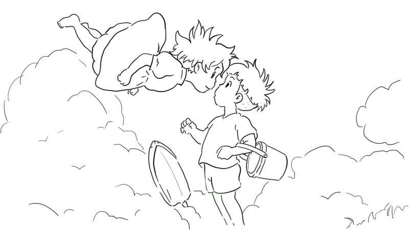 Ponyo Coloring Pages Copy Hannah Free Printables